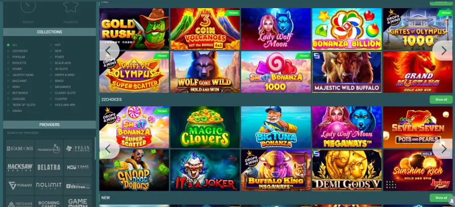 22casino com
